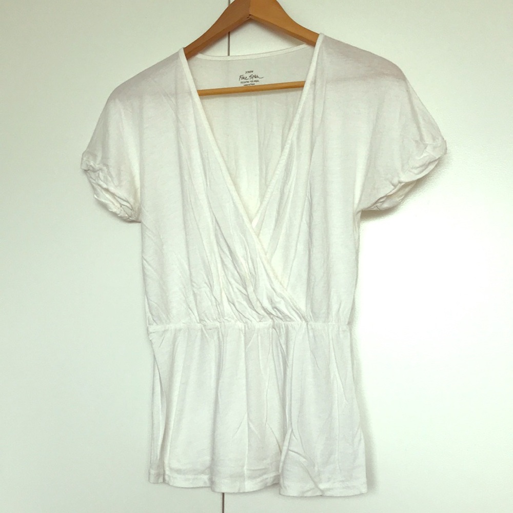 Jcrew white tee